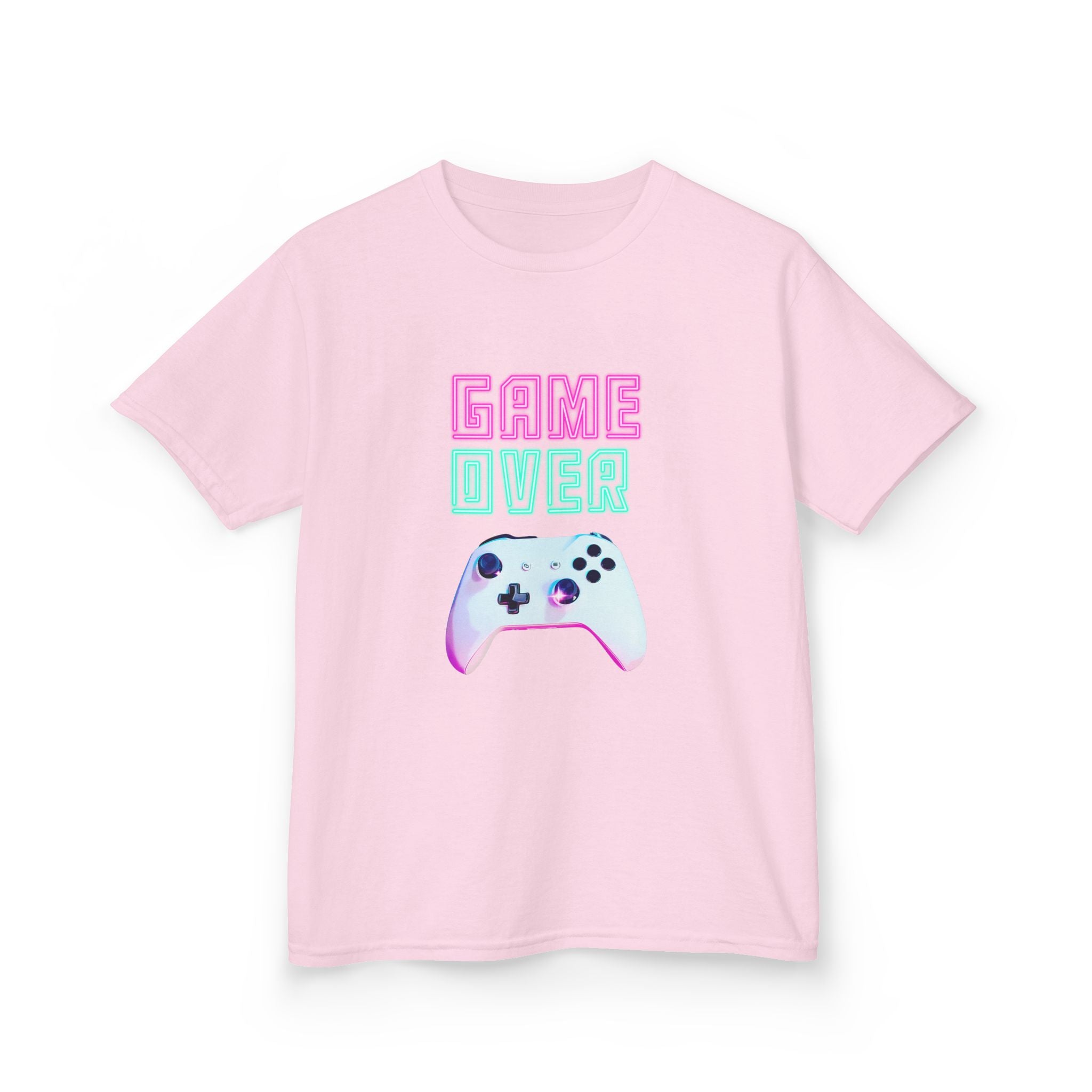 Game Over Kids T-Shirt Pastel Gamer Controller Tee