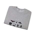 Crewneck Sweatshirt — "Emotionally Supported by Cryptids" Graphic