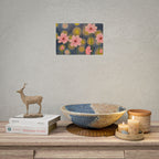 Backlit Flowers Poster — Rolled Wall Art with Bokeh Lights