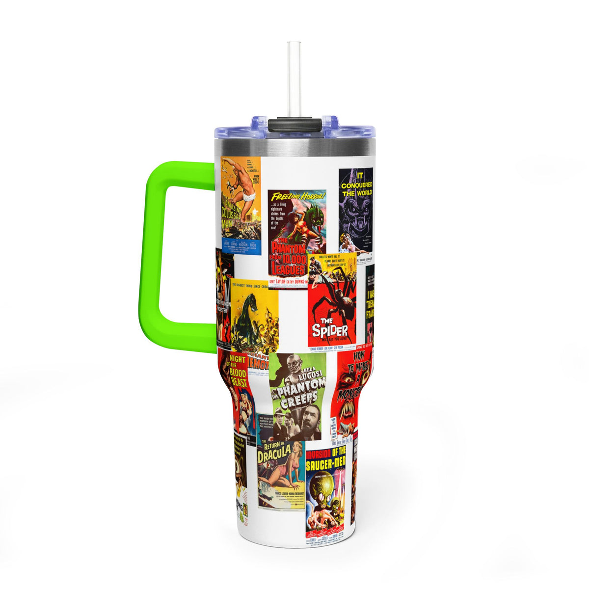 40oz B-Movies Retro Horror Poster Vacuum Tumbler