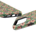 Floral Squonk Pattern Impact Phone Case — Protective iPhone Cover with Pink Flowers