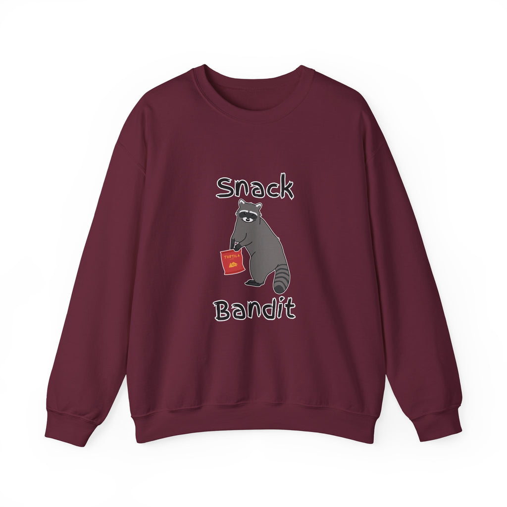 Snack Bandit Sweatshirt — Cute Raccoon Graphic Crewneck
