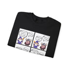 Comic D&D Sweatshirt — Cute Panel Cartoon Crewneck