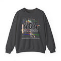 404 Not Found Crewneck Sweatshirt — Glitch Tech Graphic Pullover