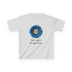Personalize it! Youth 'Wear Your Imagination' Blue Flower Face Graphic