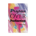 "Progress Over Perfection" – Motivational Wall Art for Office, Studio & Classroom