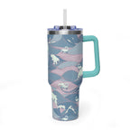 Nessie Waves 40oz Vacuum Tumbler — Insulated Travel Mug