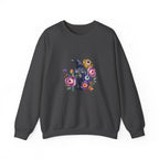Surreal Raven & Wildflowers Crewneck Sweatshirt