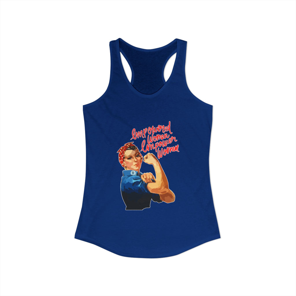 Personalize it! Women's Empowered Women Ideal Racerback Tank