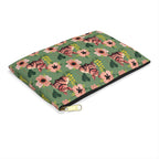 Floral Squonk Accessory Pouch — Cute Cryptid Makeup & Travel Zipper Bag