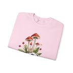 Mushroom Head Art Sweatshirt — Surreal Botanical Crewneck