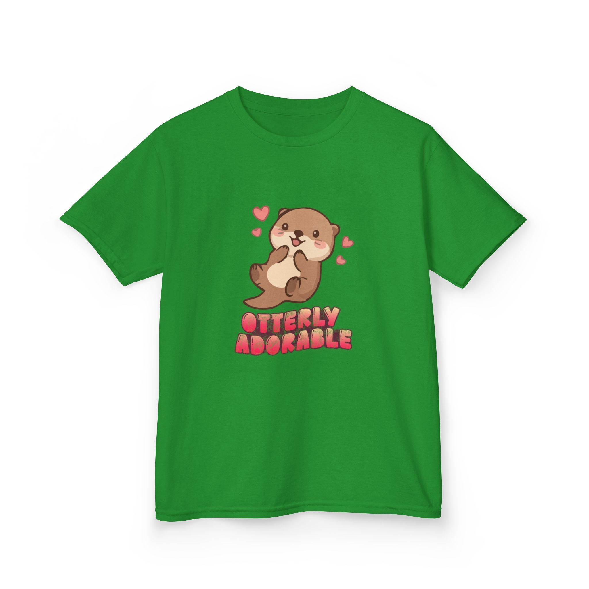 Kids Tee "Otterly Adorable" Heart Graphic Tee