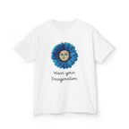 Personalize it! Youth 'Wear Your Imagination' Blue Flower Face Graphic