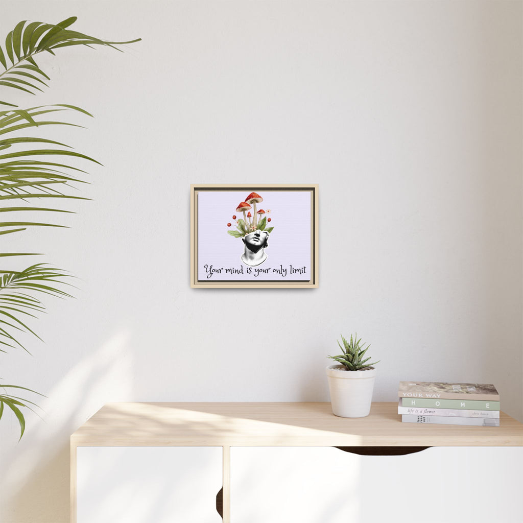 Personalize it! "Your Mind is Your Only Limit" Framed Canvas Wall Art