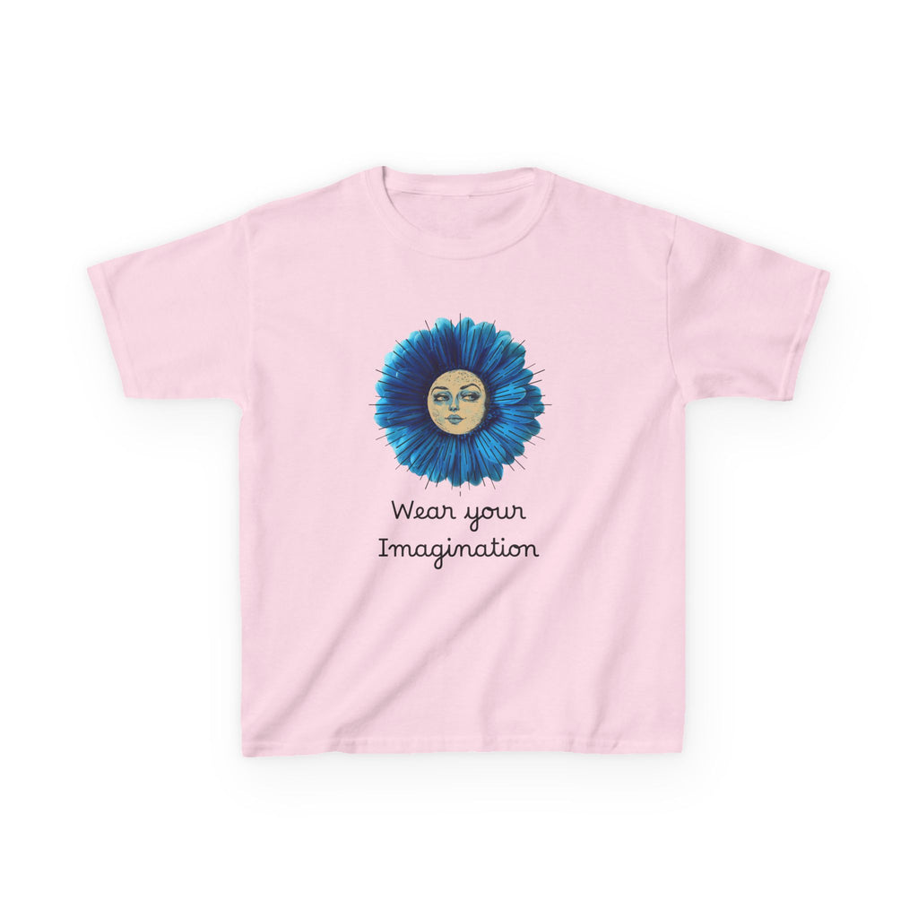 Personalize it! Youth 'Wear Your Imagination' Blue Flower Face Graphic