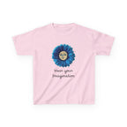 Personalize it! Youth 'Wear Your Imagination' Blue Flower Face Graphic