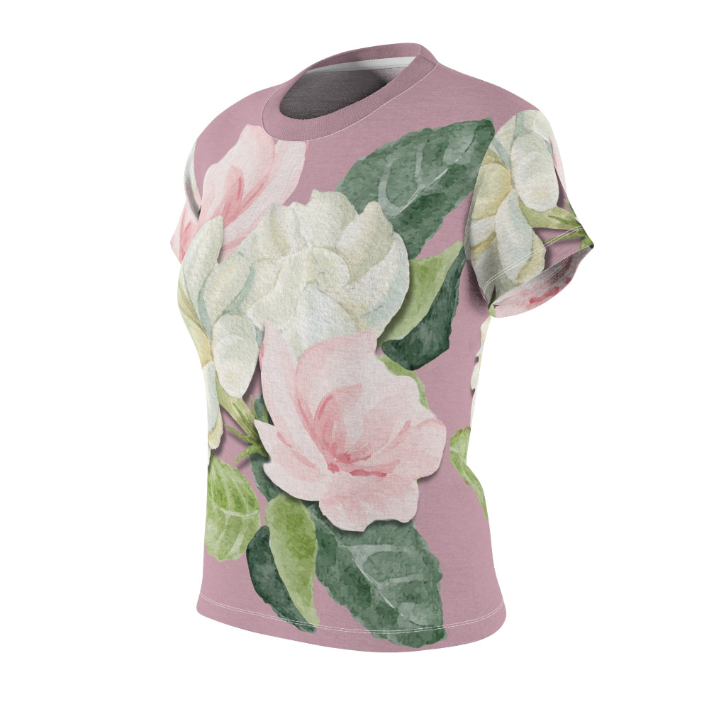 Floral Watercolor All-Over Print Women's Tee