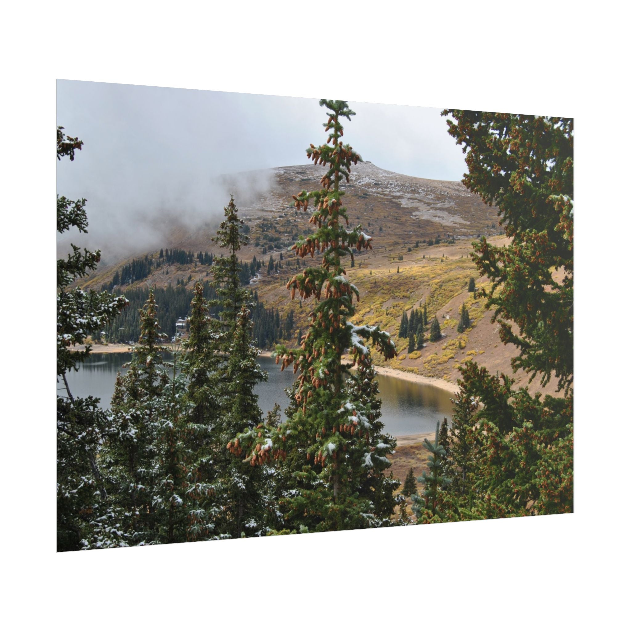 Colorado Mountain Lake Landscape — Scenic Nature Wall Art Rolled Poster