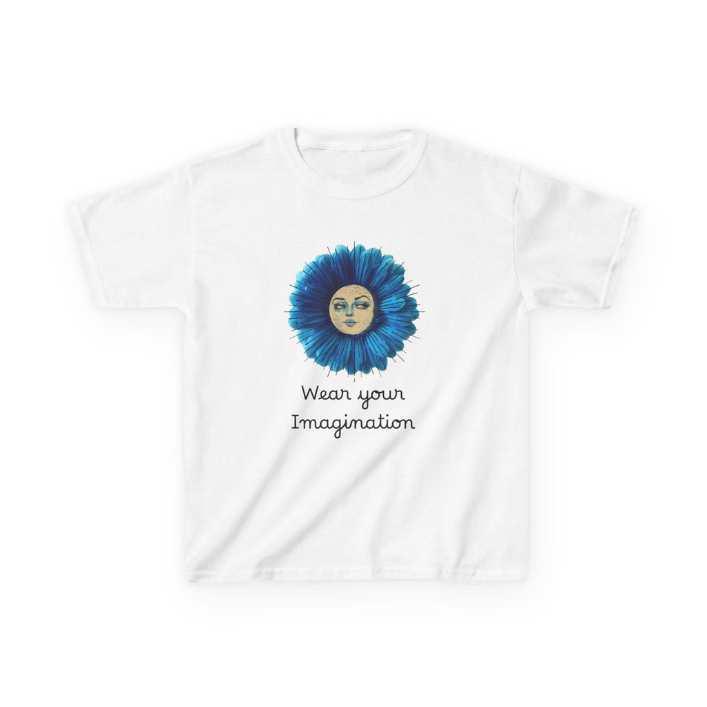 Personalize it! Youth 'Wear Your Imagination' Blue Flower Face Graphic