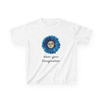 Personalize it! Youth 'Wear Your Imagination' Blue Flower Face Graphic