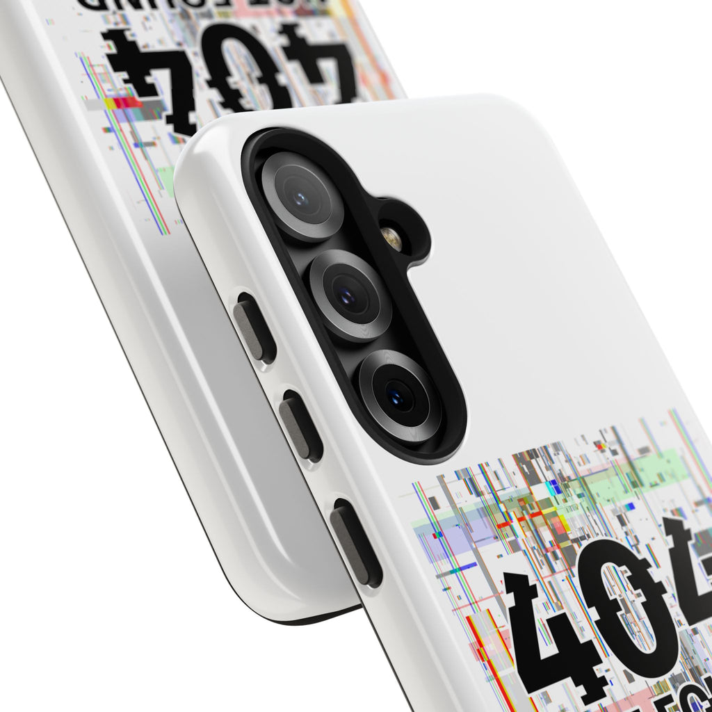 'Whoever's Controlling me...Do Better' 404 Not Found Tech Phone Case — Glitch Art Protective Cover