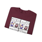 Comic D&D Sweatshirt — Cute Panel Cartoon Crewneck