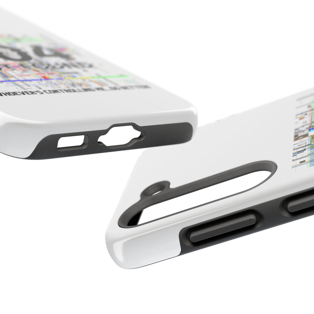 'Whoever's Controlling me...Do Better' 404 Not Found Tech Phone Case — Glitch Art Protective Cover
