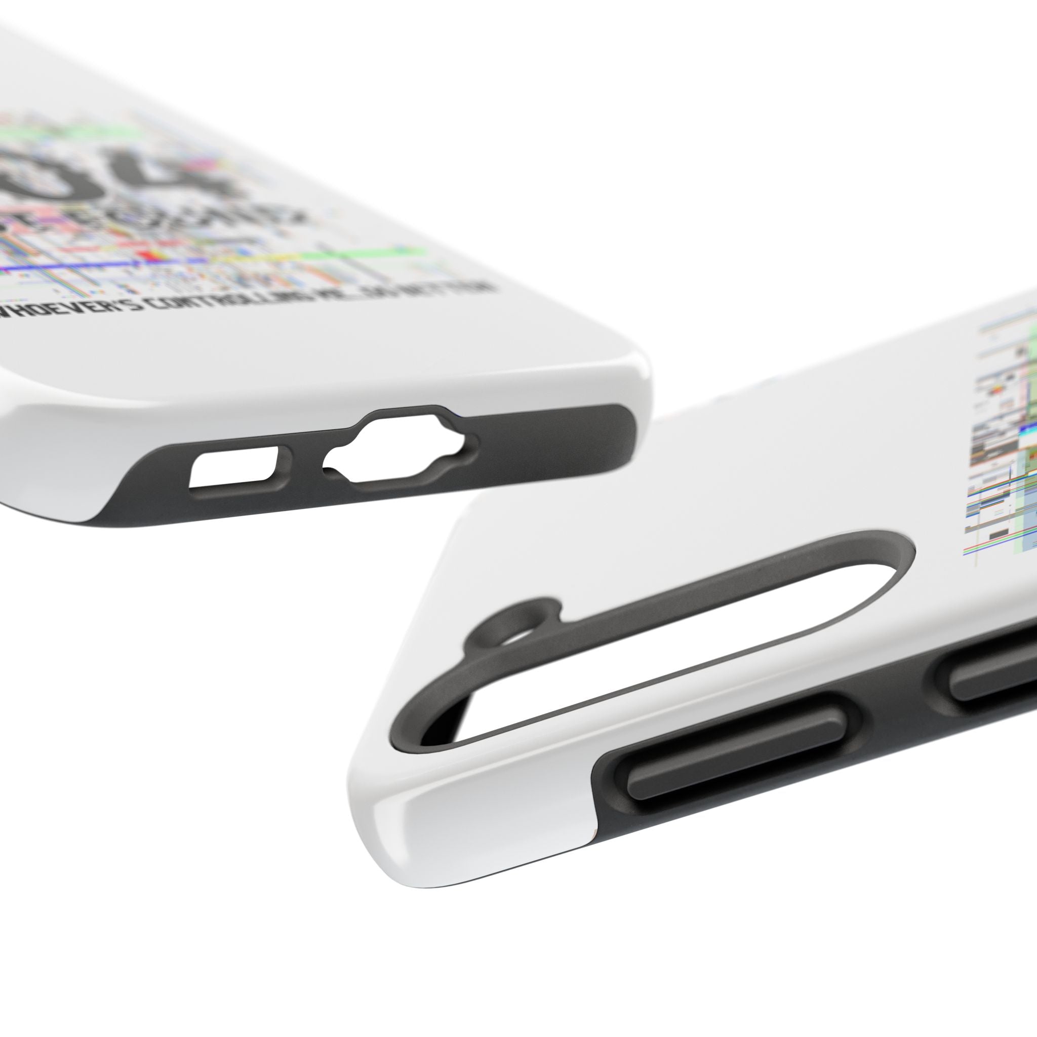 'Whoever's Controlling me...Do Better' 404 Not Found Tech Phone Case — Glitch Art Protective Cover