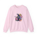 Surreal Raven & Wildflowers Crewneck Sweatshirt