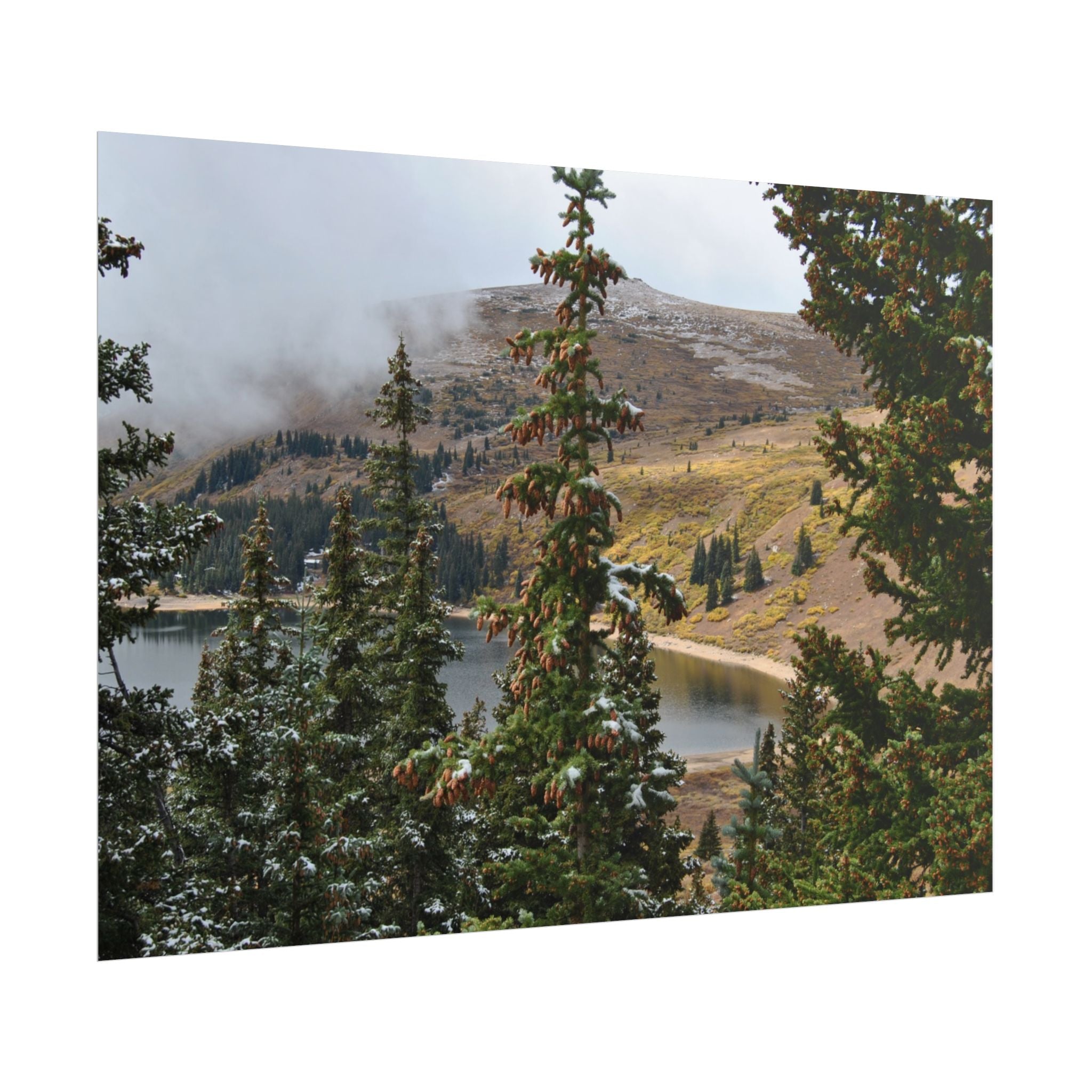 Colorado Mountain Lake Landscape — Scenic Nature Wall Art Rolled Poster