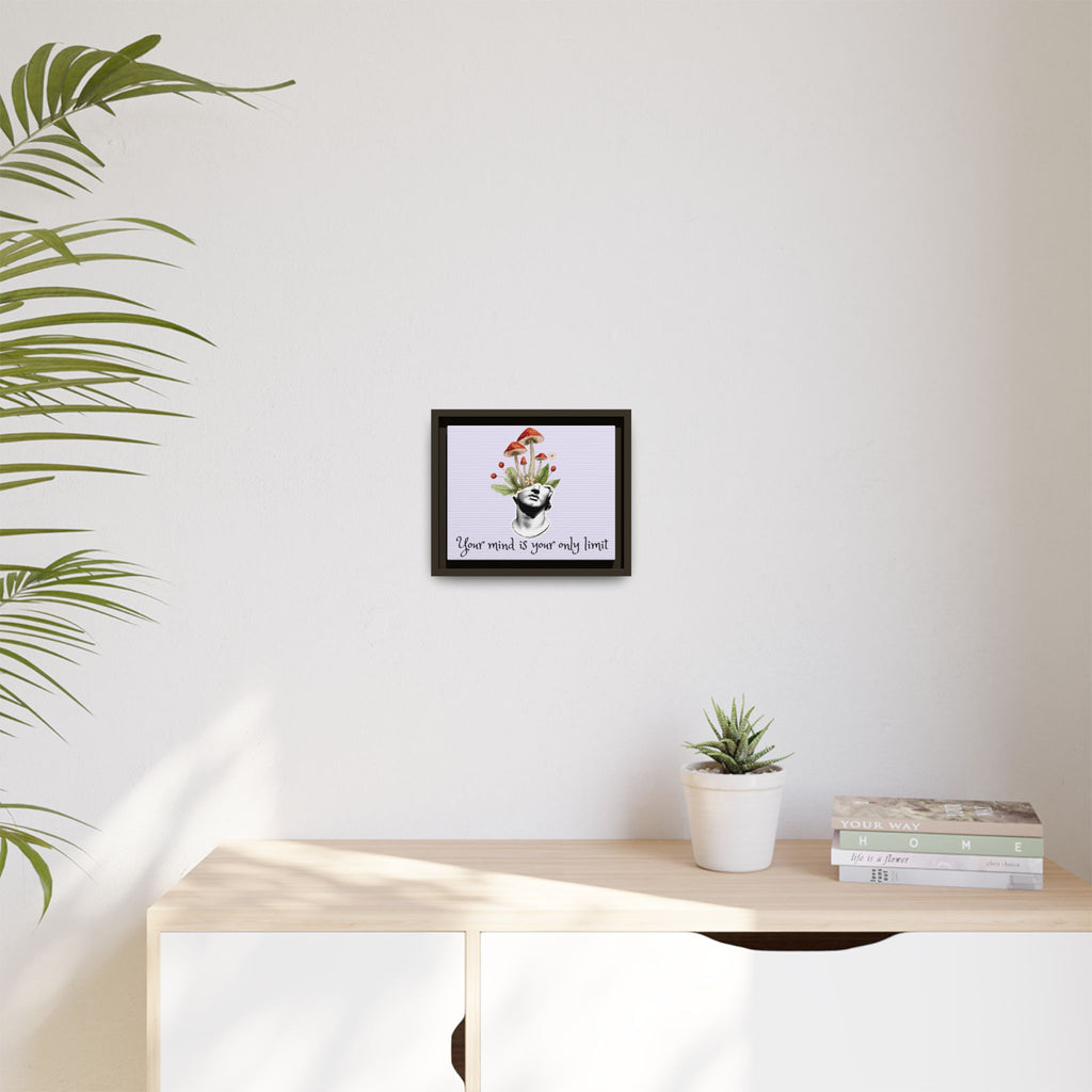 Personalize it! "Your Mind is Your Only Limit" Framed Canvas Wall Art