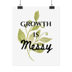 "Growth Is Messy" Botanical Wall Art Print