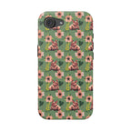 Floral Squonk Pattern Impact Phone Case — Protective iPhone Cover with Pink Flowers