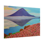 Rolled Poster — Serene Mountain Reflection Landscape Art Print
