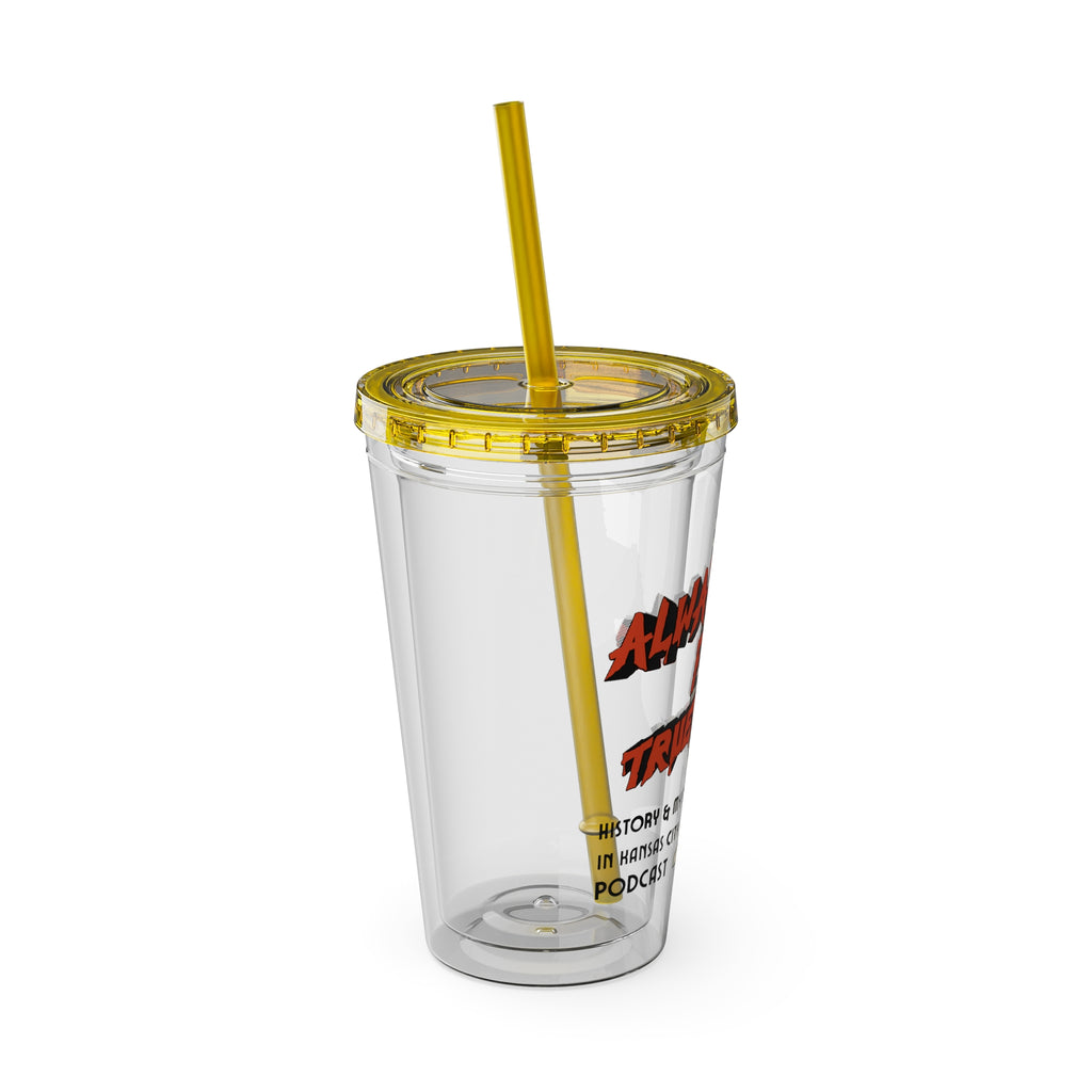 Always Time for True Crime Tumbler with Straw, 16oz
