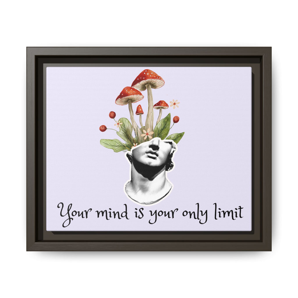 Personalize it! "Your Mind is Your Only Limit" Framed Canvas Wall Art