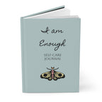Personalize it! Self-Care Journal Hardcover — "I Am Enough" Affirmation Notebook with Moth Design