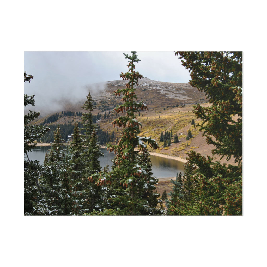 Colorado Mountain Lake Landscape — Scenic Nature Wall Art Rolled Poster