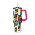 40oz B-Movies Retro Horror Poster Vacuum Tumbler