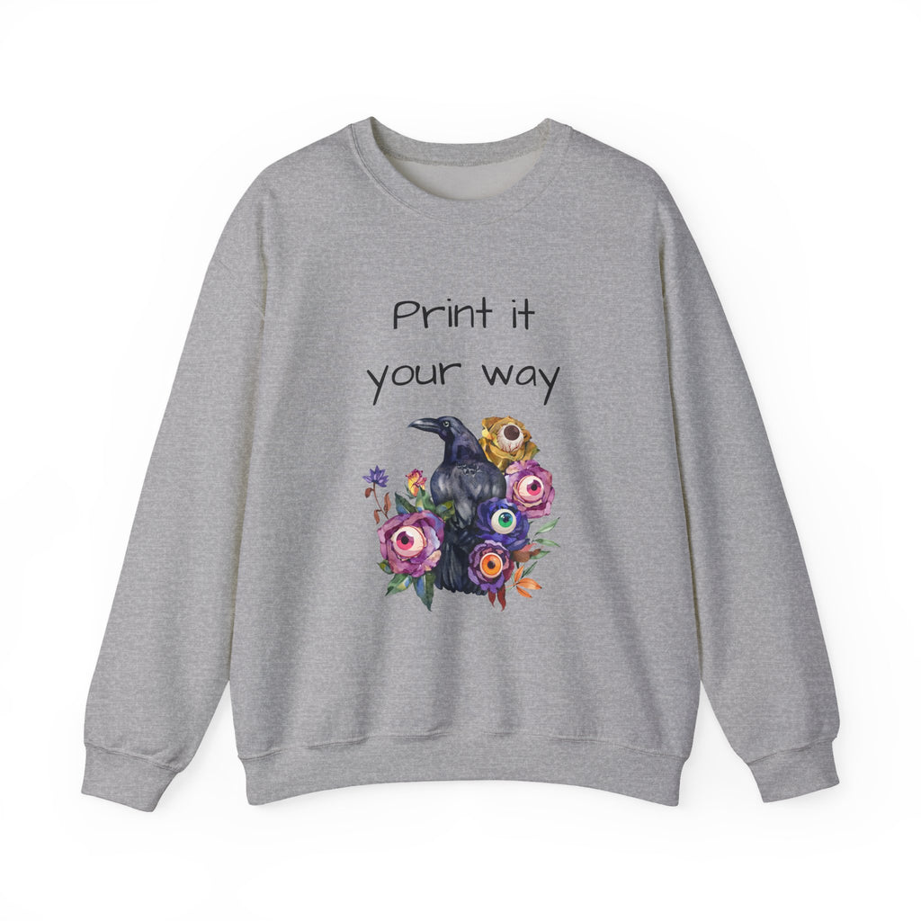 Personalize it! Crewneck Sweatshirt Surreal Design, Casual Pullover