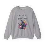 Personalize it! Crewneck Sweatshirt Surreal Design, Casual Pullover