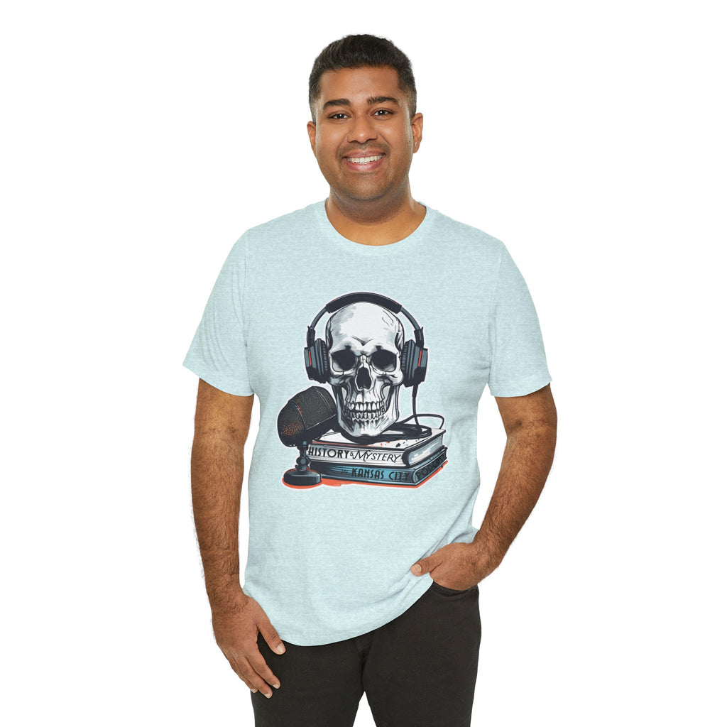 Unisex History & Mystery in Kansas City Podcast Jersey Short Sleeve Tee