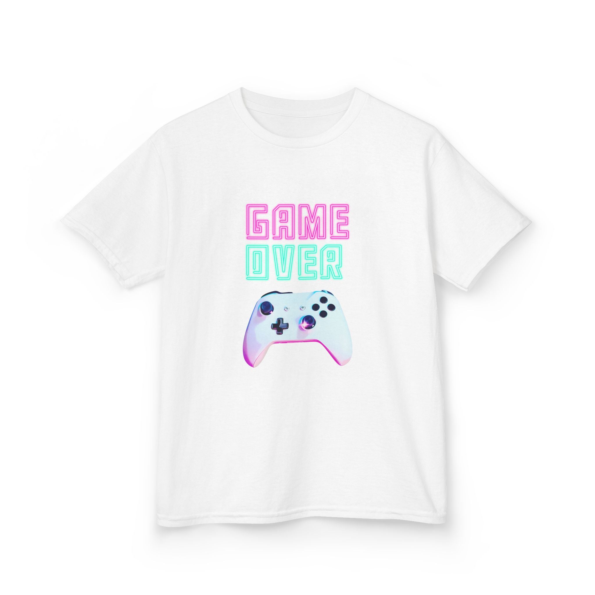 Game Over Kids T-Shirt Pastel Gamer Controller Tee