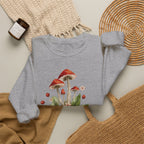 Mushroom Head Art Sweatshirt — Surreal Botanical Crewneck