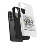 'Whoever's Controlling me...Do Better' 404 Not Found Tech Phone Case — Glitch Art Protective Cover