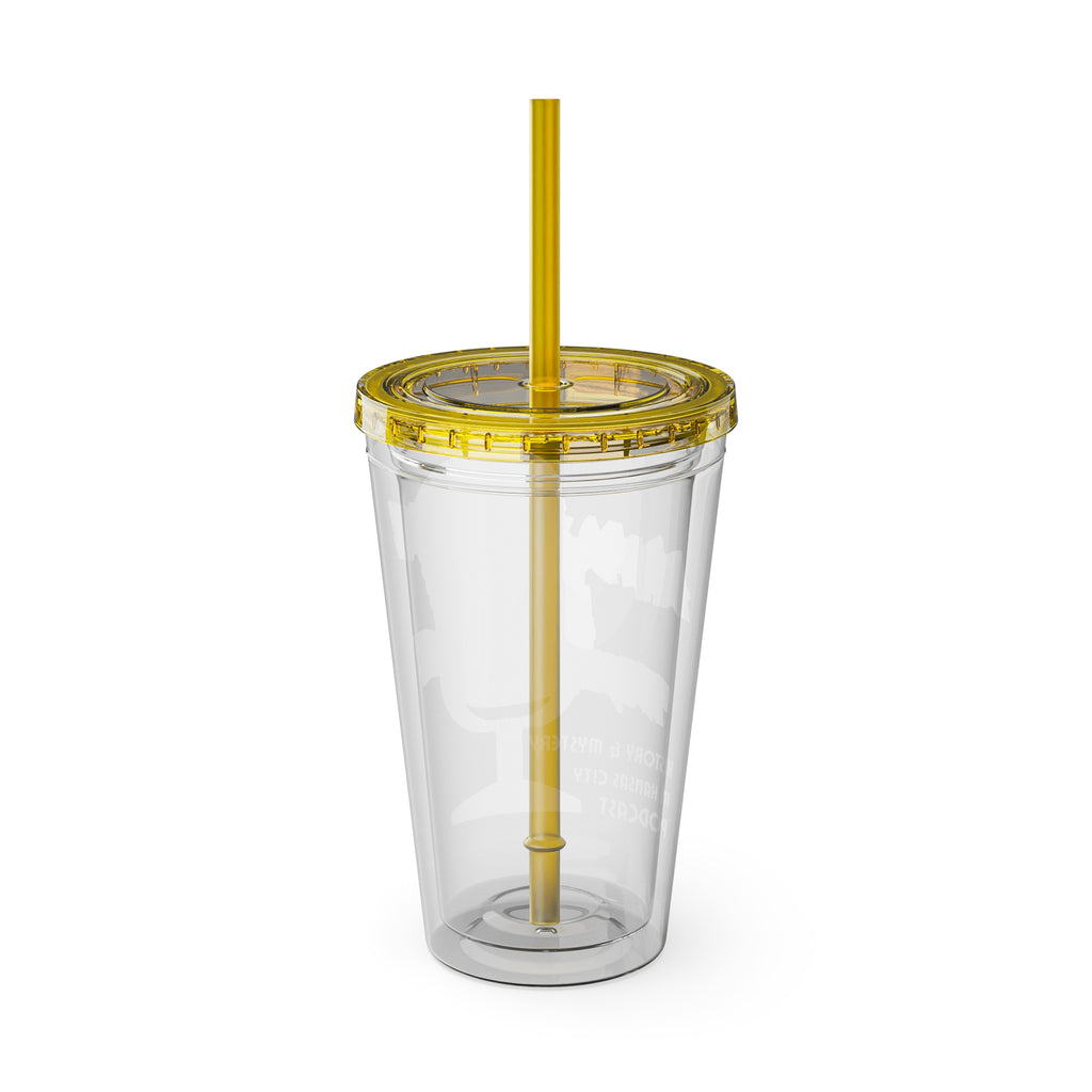 Always Time for True Crime Tumbler with Straw, 16oz