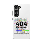'Whoever's Controlling me...Do Better' 404 Not Found Tech Phone Case — Glitch Art Protective Cover