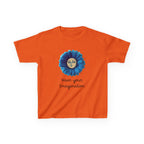Personalize it! Youth 'Wear Your Imagination' Blue Flower Face Graphic