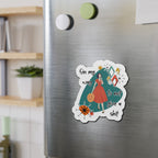 “On My Way to Not Give a Shit” Die-Cut Fridge Magnet