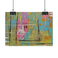 Abstract "1980s Puke" Color Splash Poster — Vibrant Modern Wall Art (Rolled Poster)